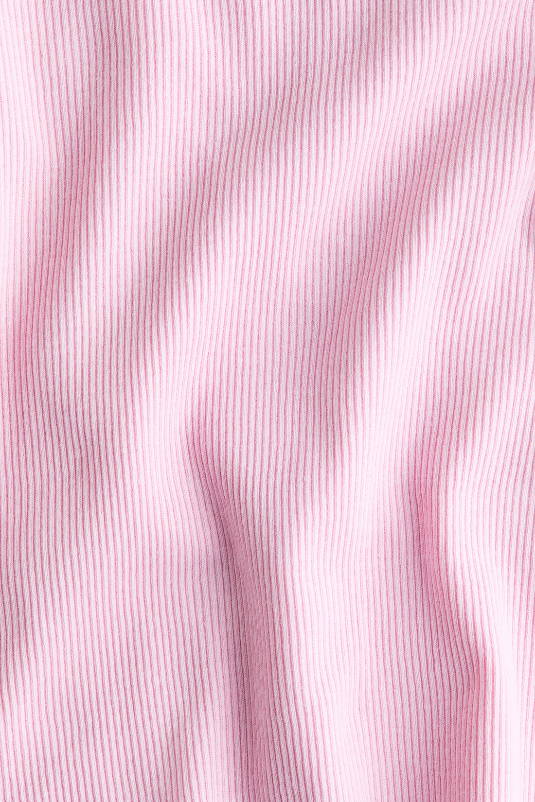 Overlocked ribbed T-shirt