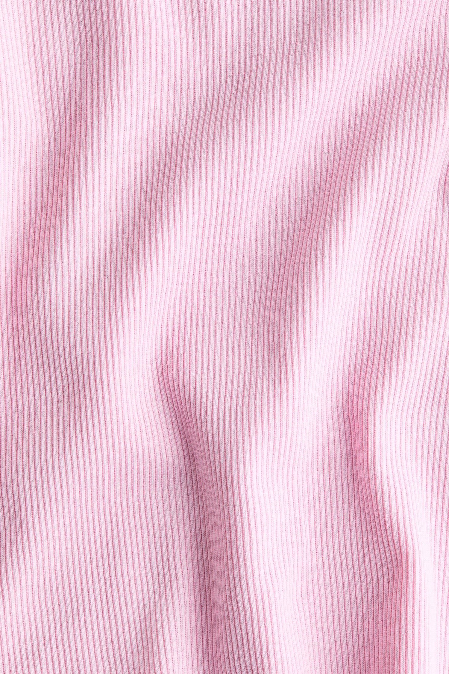 Overlocked ribbed T-shirt