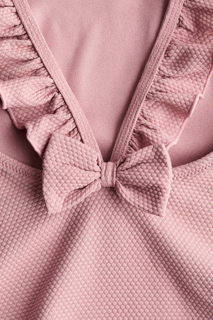 Frill-trimmed swimsuit