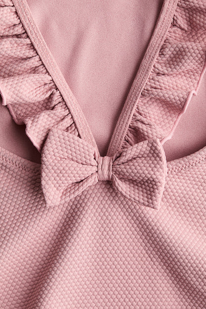 Frill-trimmed swimsuit
