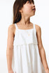 Embroidered strappy dress - White Palm Trees / 1.5-2 Years