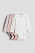 3-pack printed jersey bodysuits - Light Purple Floral / 12-18 Months