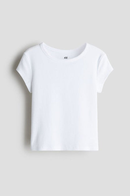 Ribbed cotton top