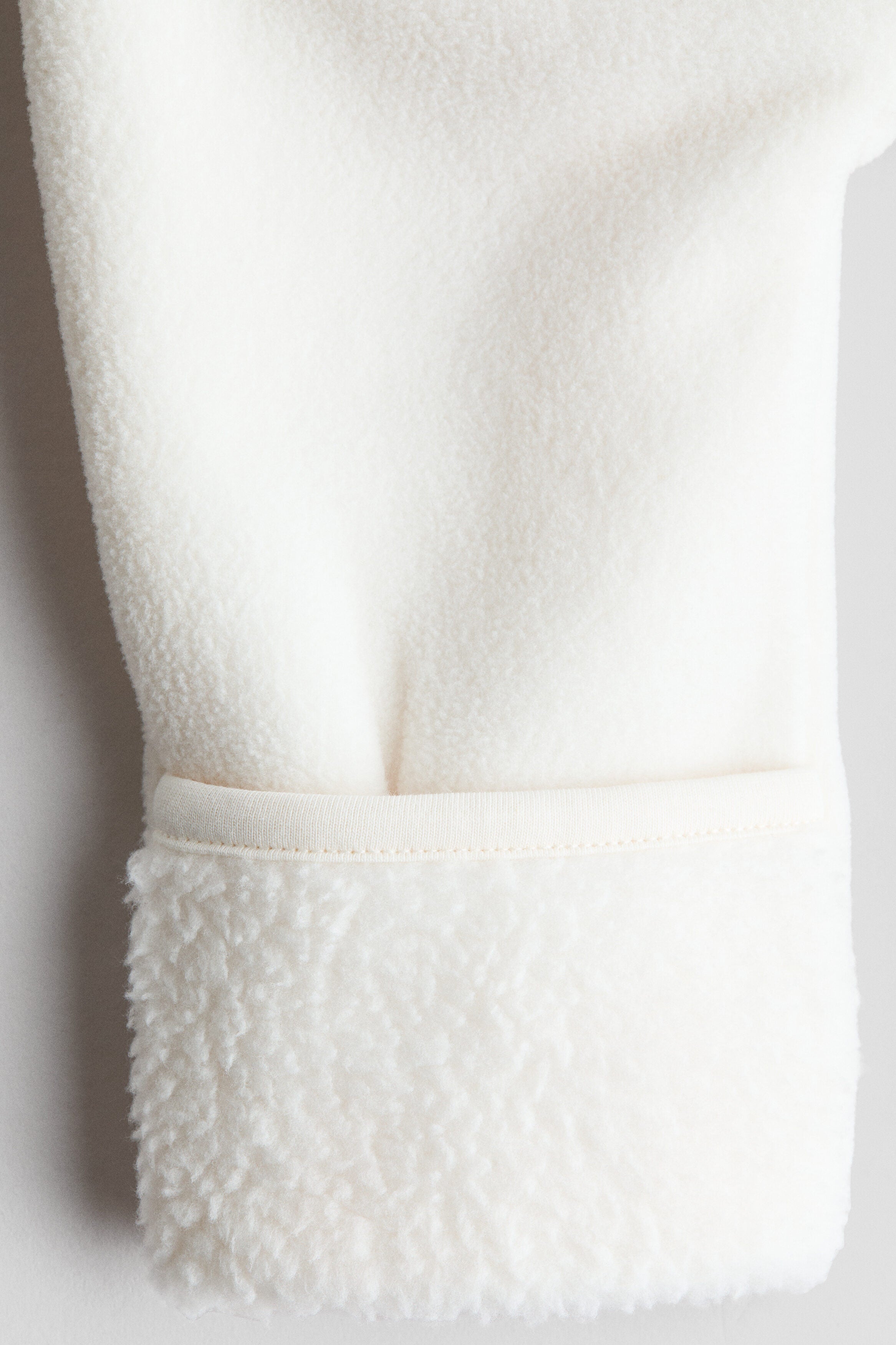 Hooded fleece all-in-one suit