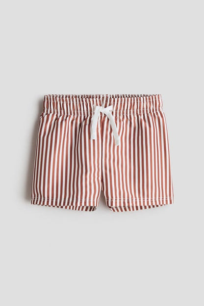 Patterned swim shorts
