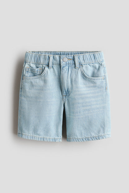 Loose Fit Denim shorts - Light Denim Blue 11 / 1.5-2 Years