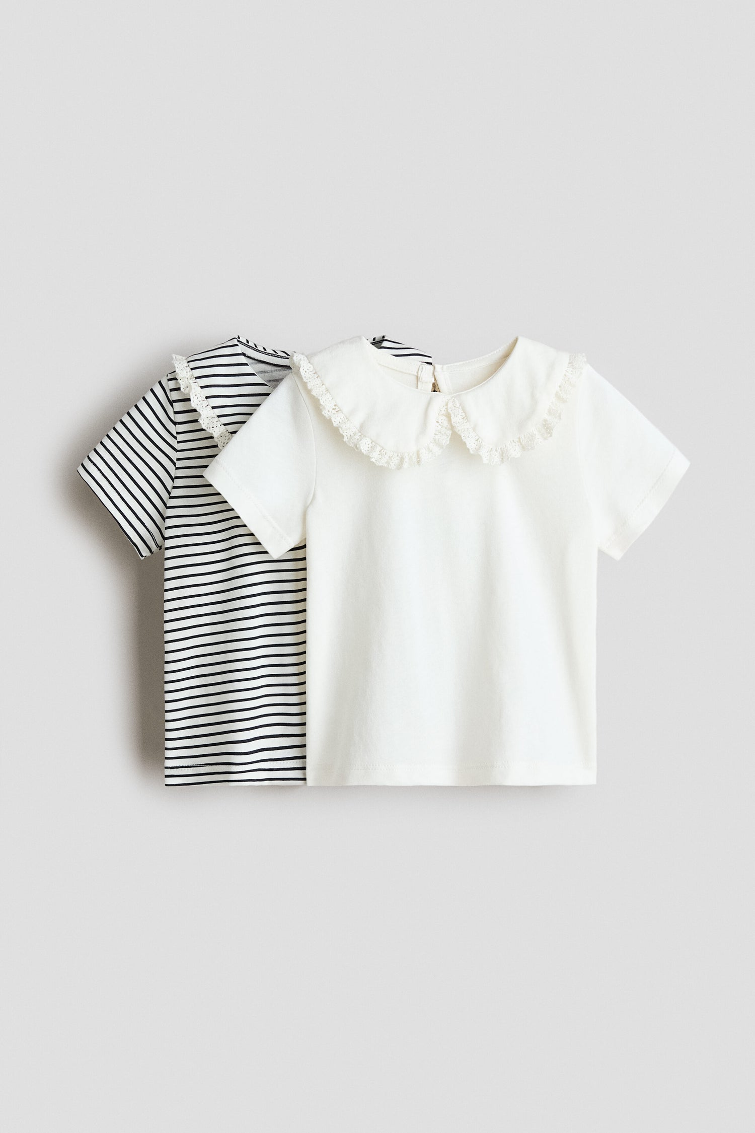 2-pack collared cotton tops