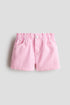 Loose Fit Denim shorts - Light Pink 1 / 1.5-2 Years