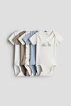 5-pack cotton bodysuits