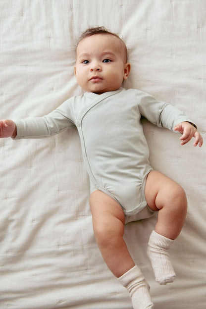 5-pack wrapover bodysuits