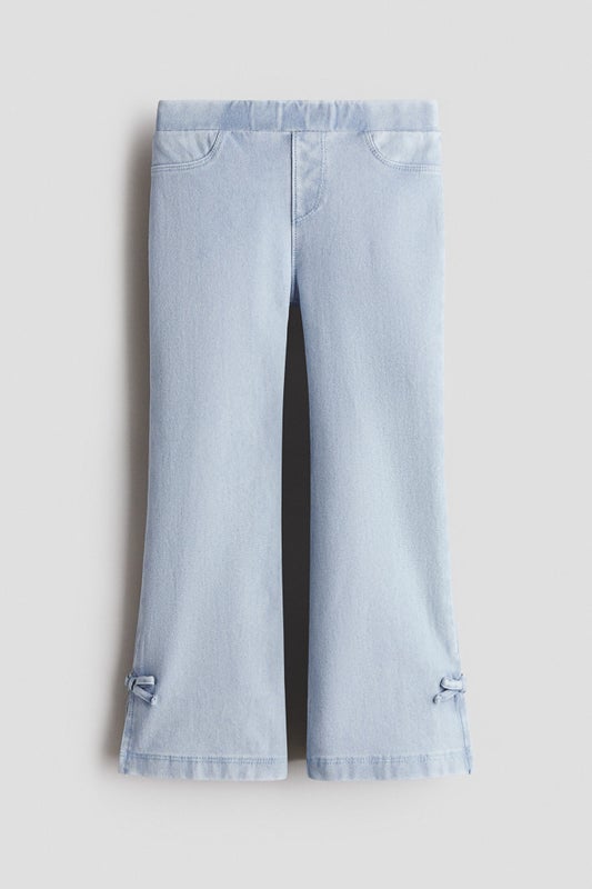 Denim-look flared jeggings