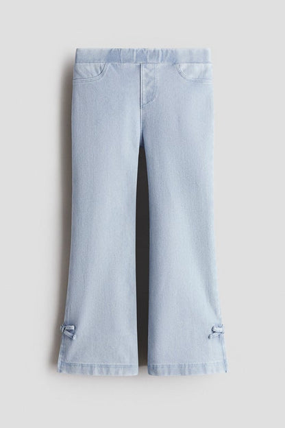 Denim-look flared jeggings
