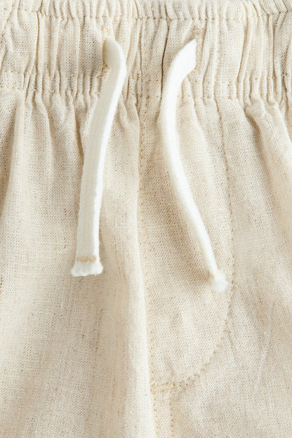 Linen-blend shorts Image 2 of 2