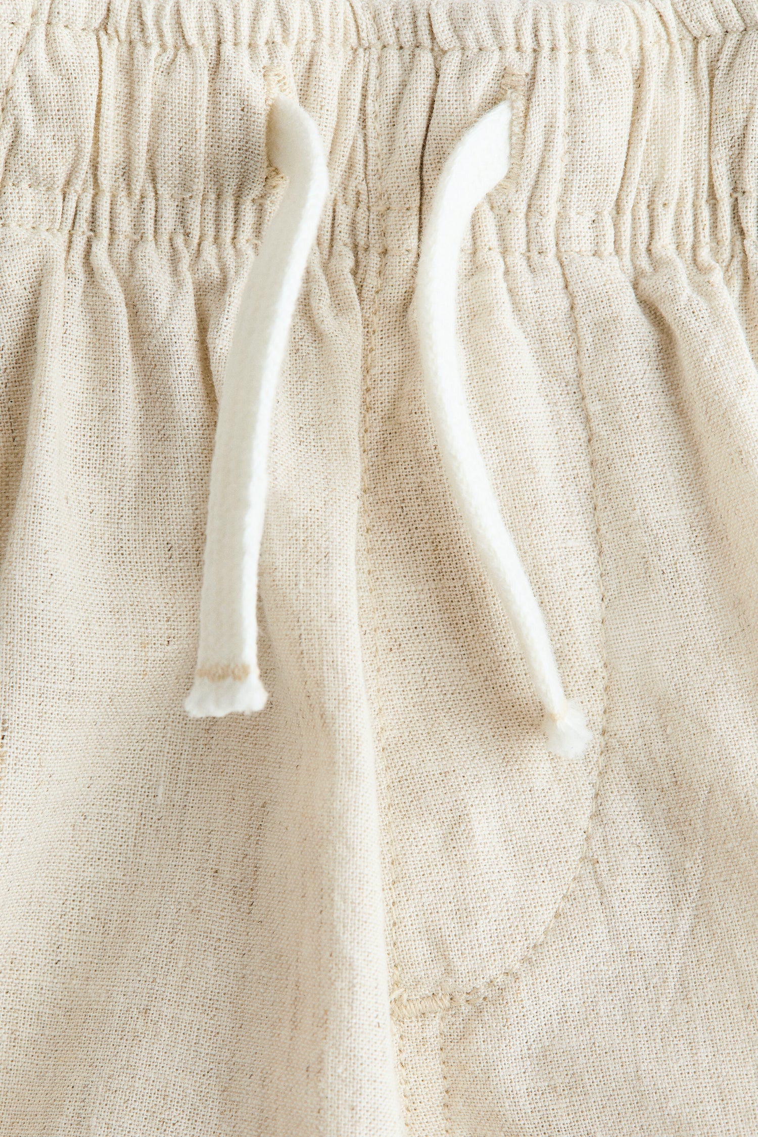Linen-blend shorts