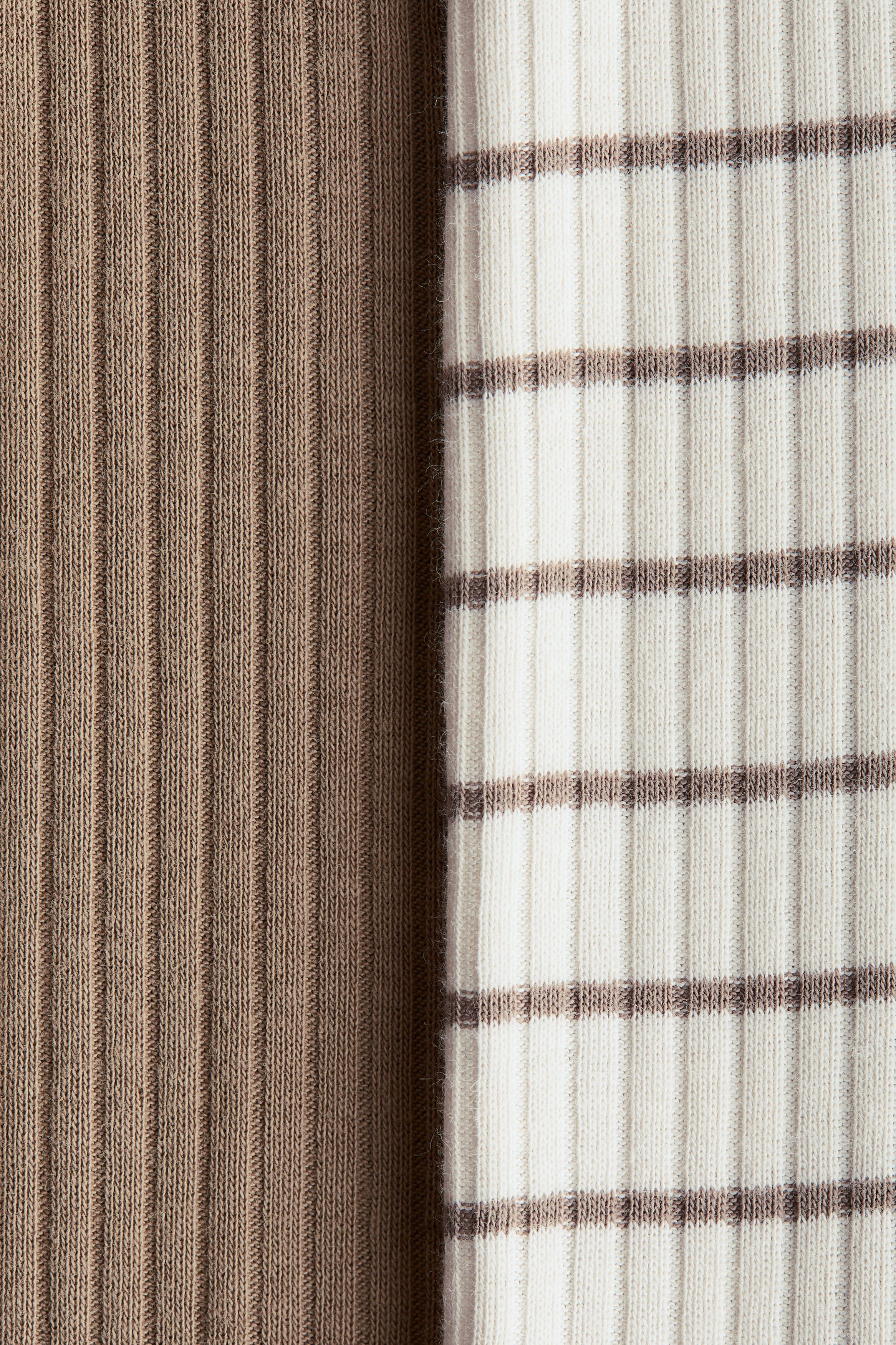 Dark Beige Striped