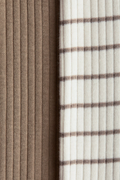 Dark Beige Striped
