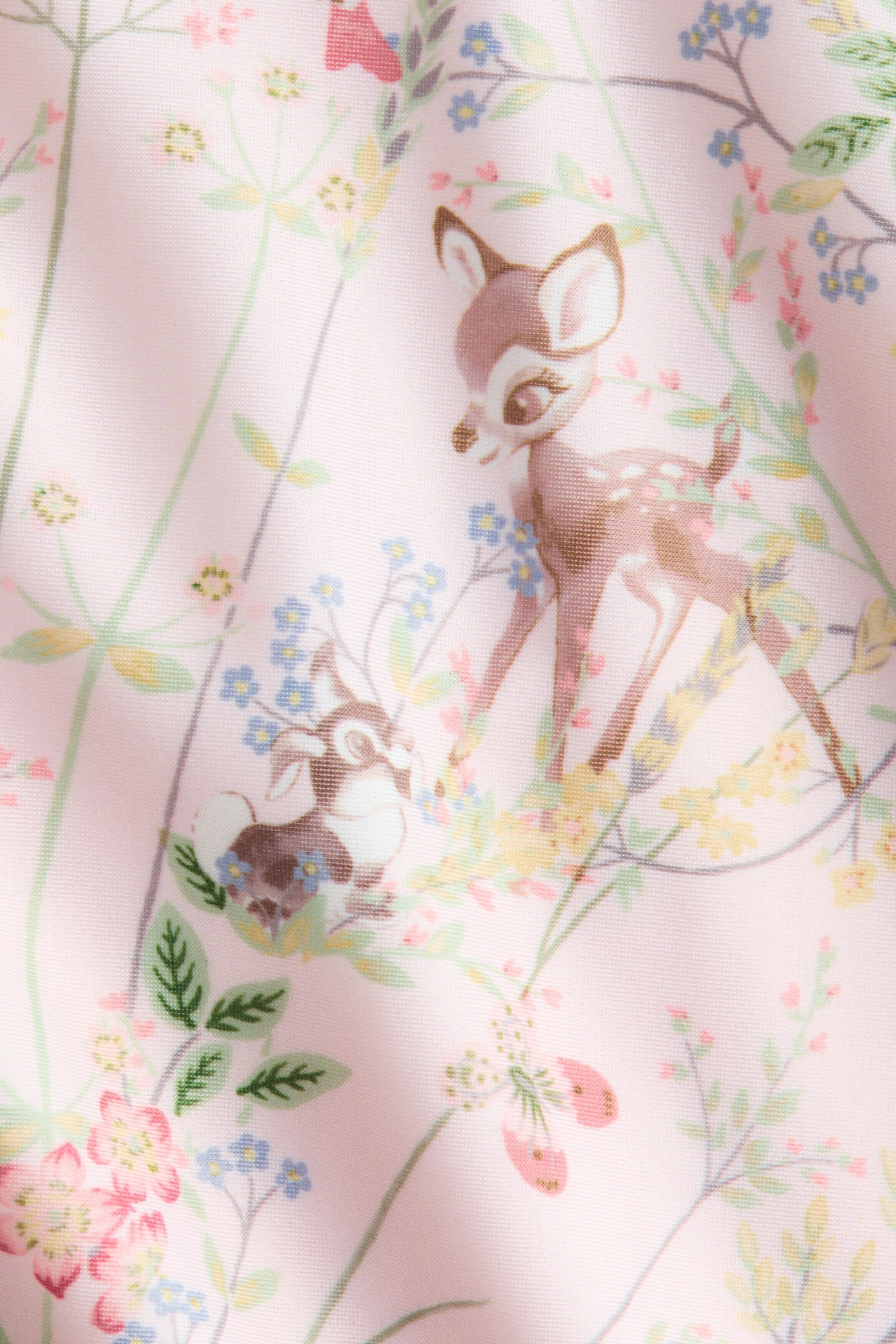 Printed puff-sleeved swimsuit