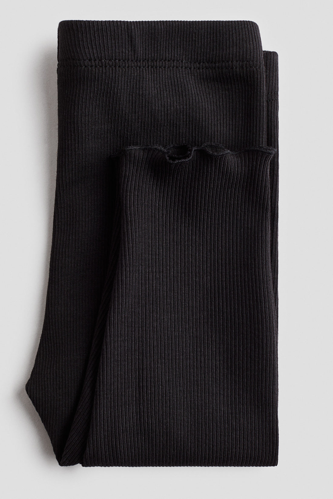 Ribbed cotton leggings