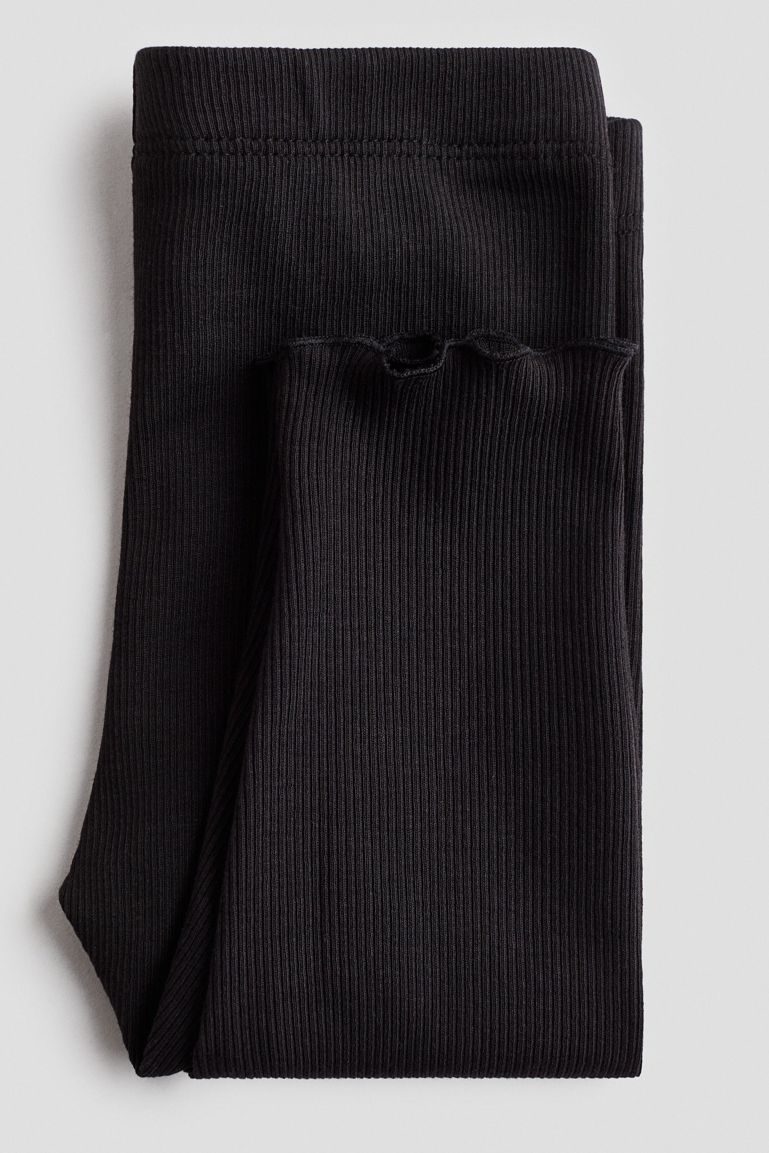 Ribbed cotton leggings