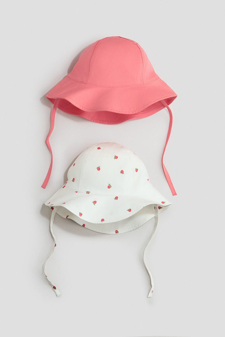 2-pack cotton sun hats Image 1 of 2
