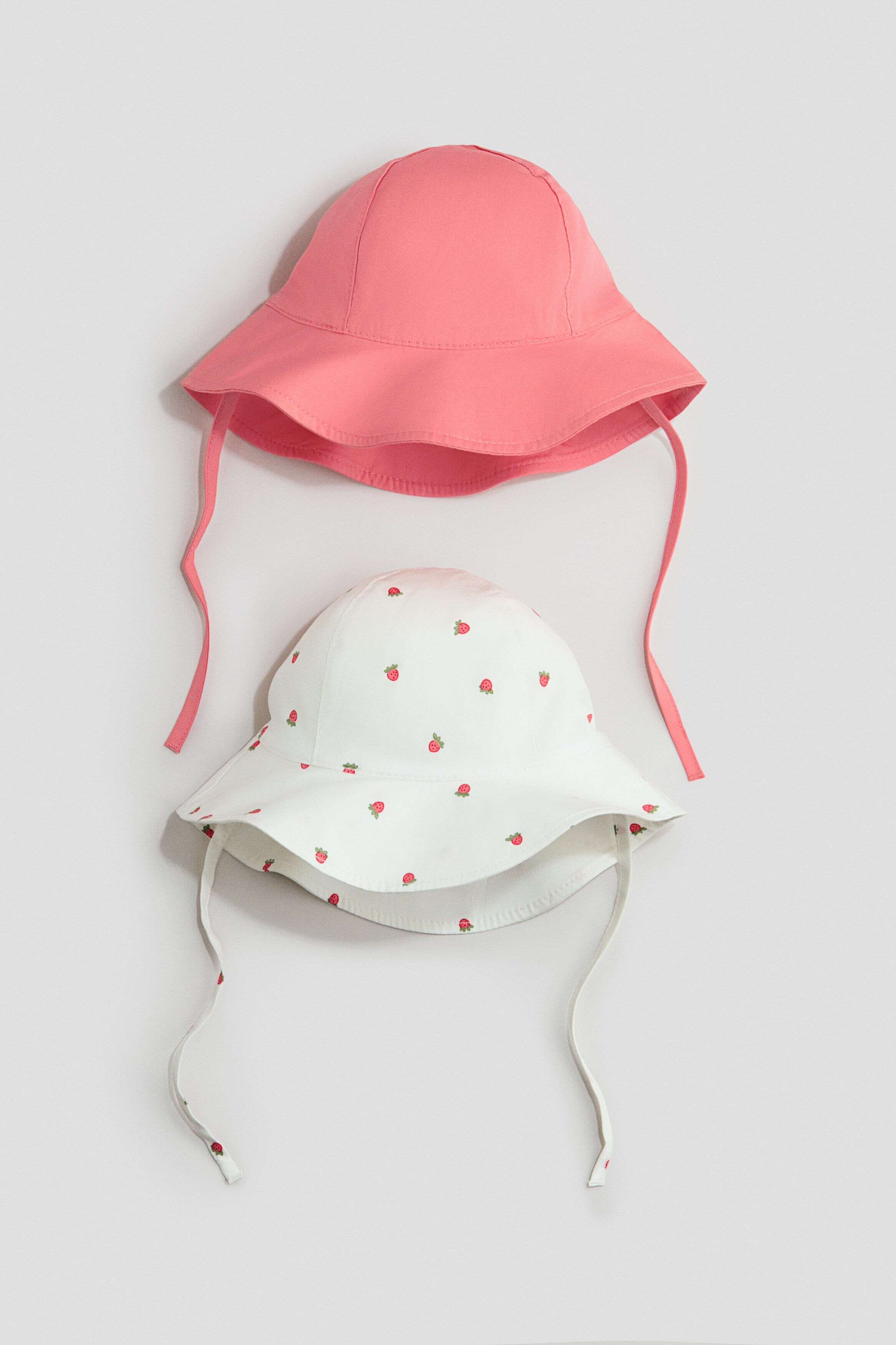 2-pack cotton sun hats - 12M