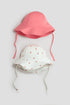 2-pack cotton sun hats - 12M