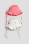 2-pack cotton sun hats