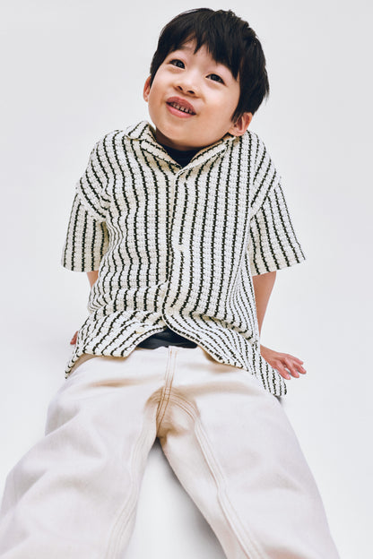 Pointelle-knit resort shirt