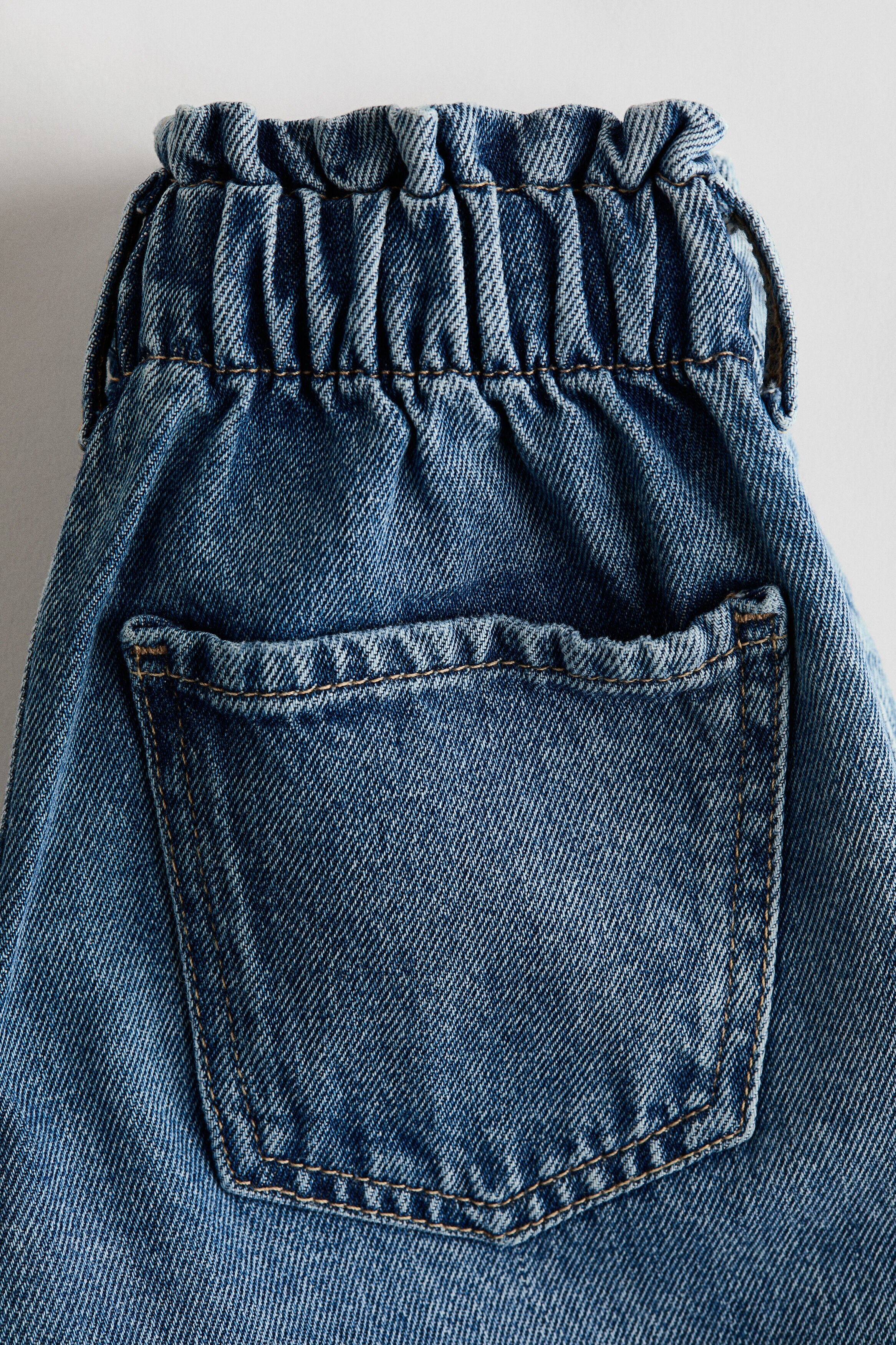 Relaxed paperbag jeans