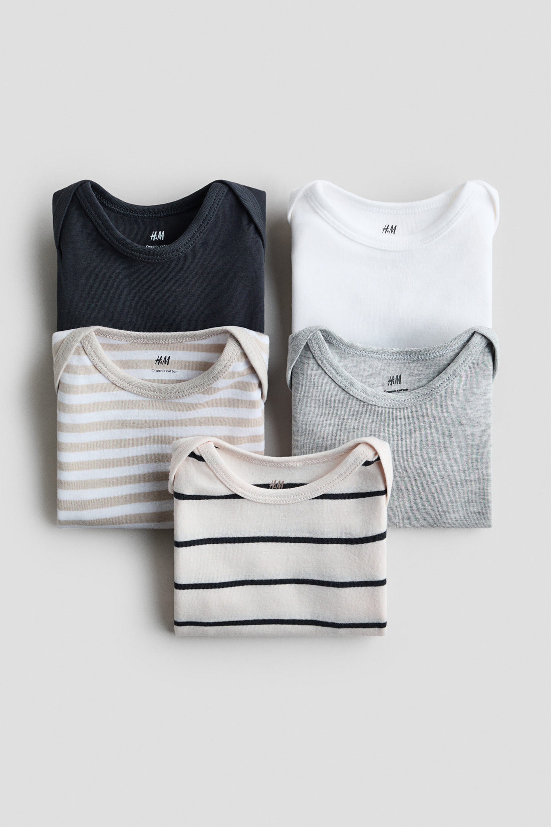 5-pack cotton bodysuits
