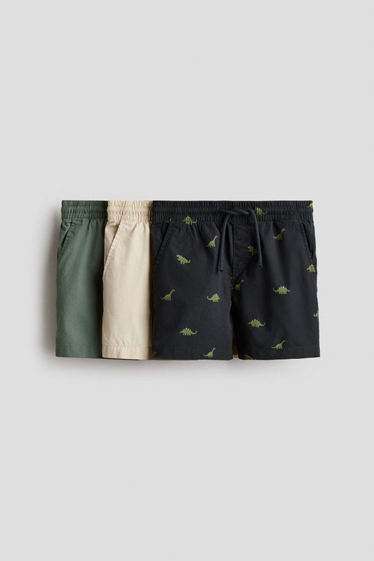 3-pack cotton shorts