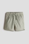 Linen-blend shorts