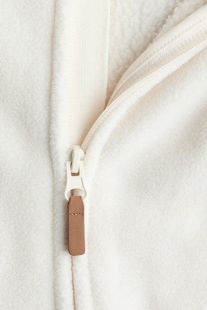 Hooded fleece all-in-one suit