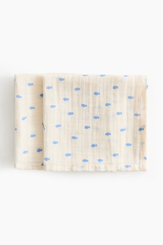 2-pack muslin blankets