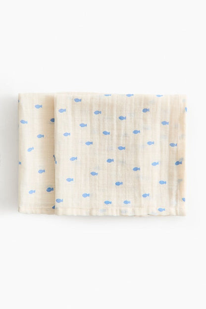 2-pack muslin blankets