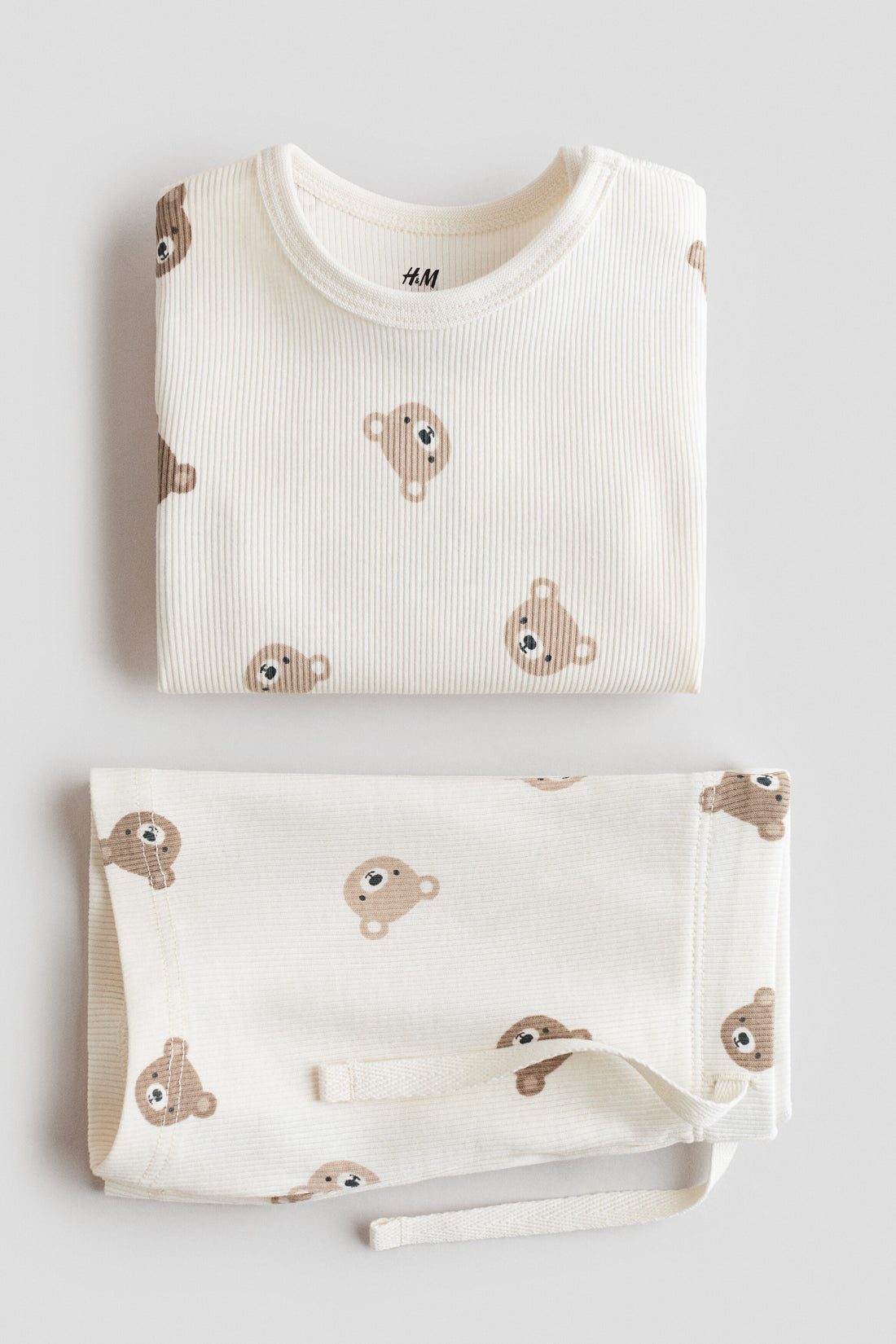 2-piece ribbed cotton set