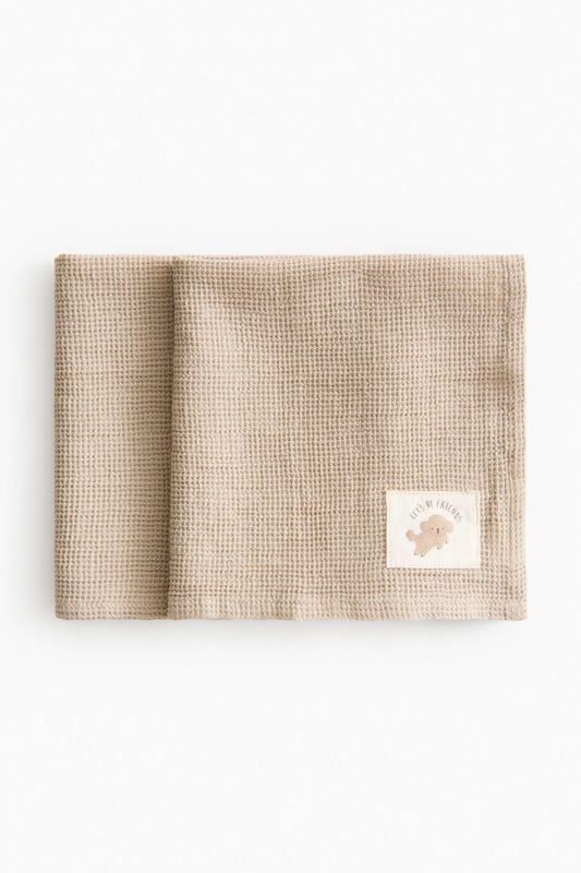 2-pack waffled cotton cloths