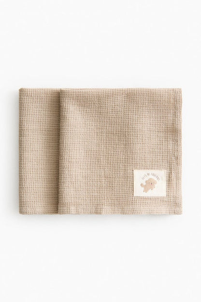 2-pack waffled cotton cloths
