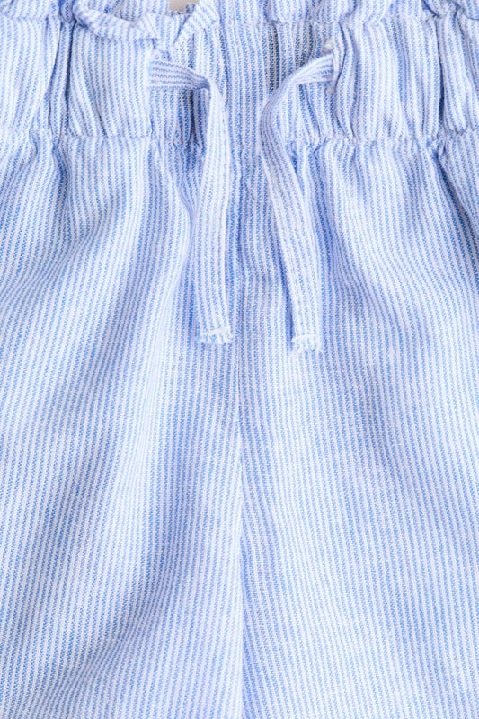 Linen-blend shorts