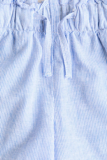 Linen-blend shorts