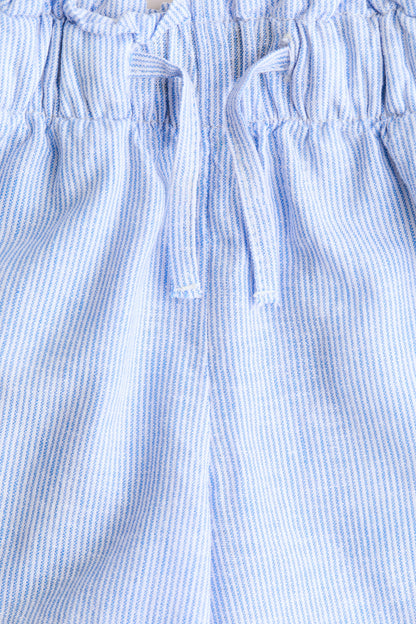 Linen-blend shorts