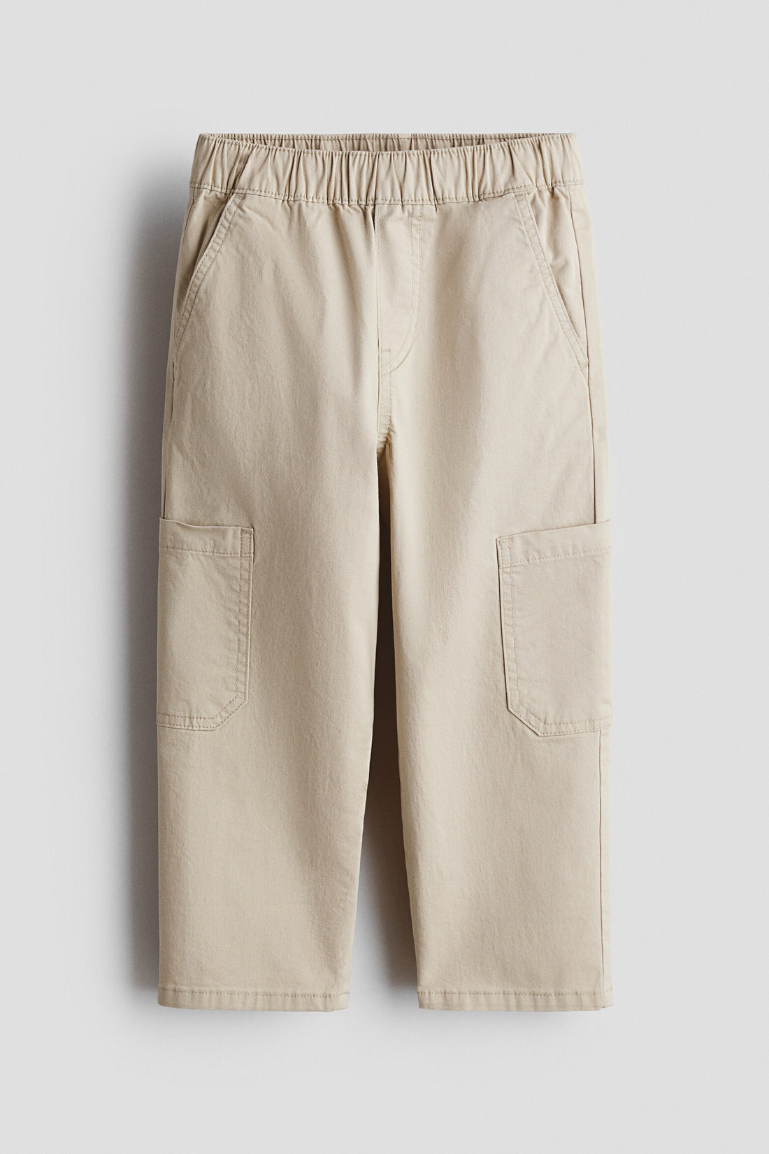 Cotton twill cargo joggers - Beige / 1.5-2 Years
