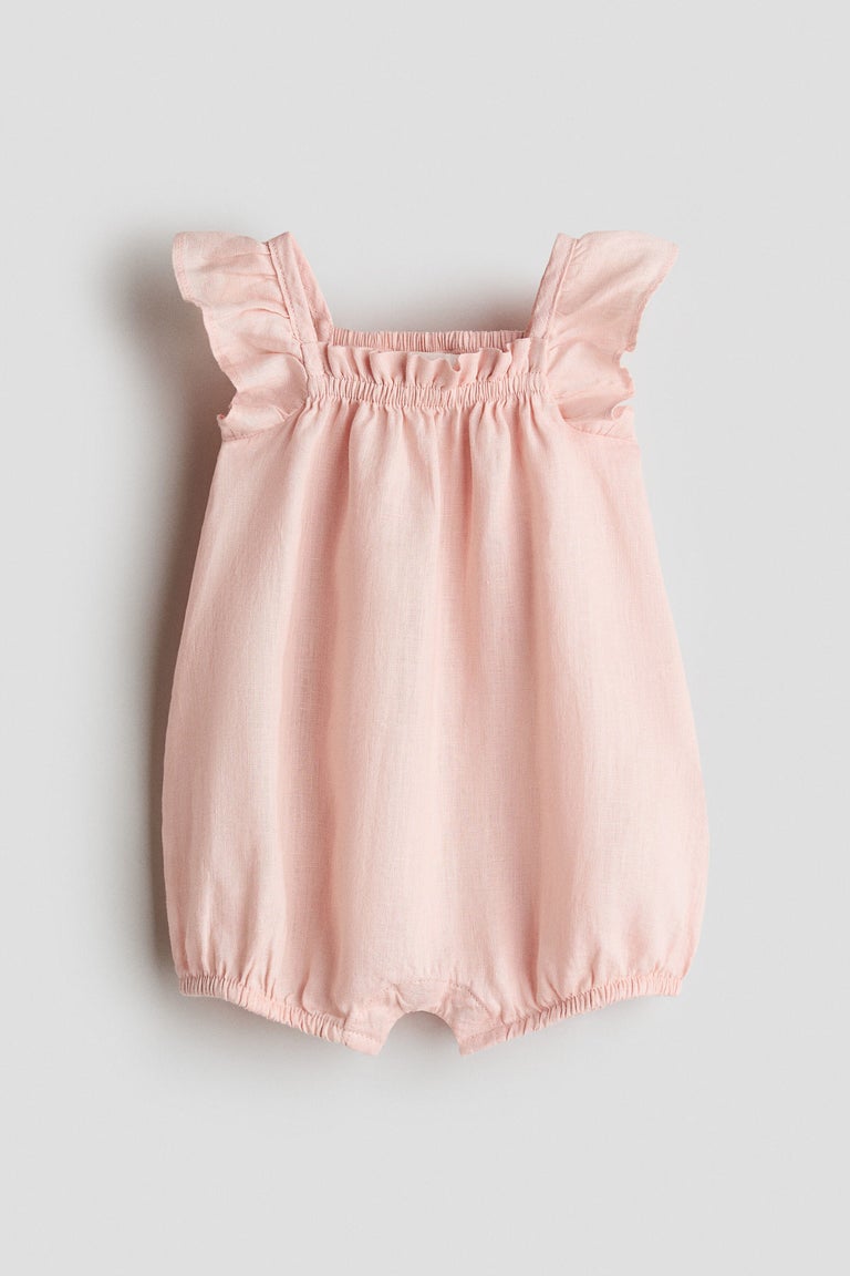 Linen romper suit Image 1 of 2