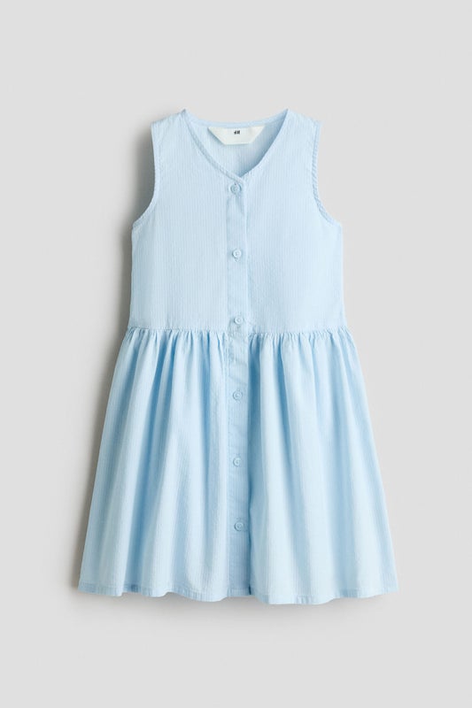 Sleeveless seersucker dress