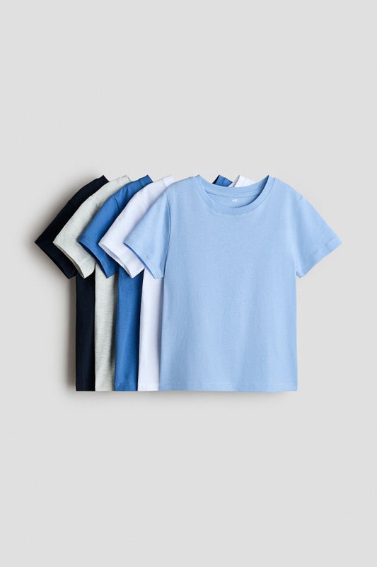 5-pack cotton T-shirts