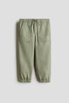 Cotton twill joggers