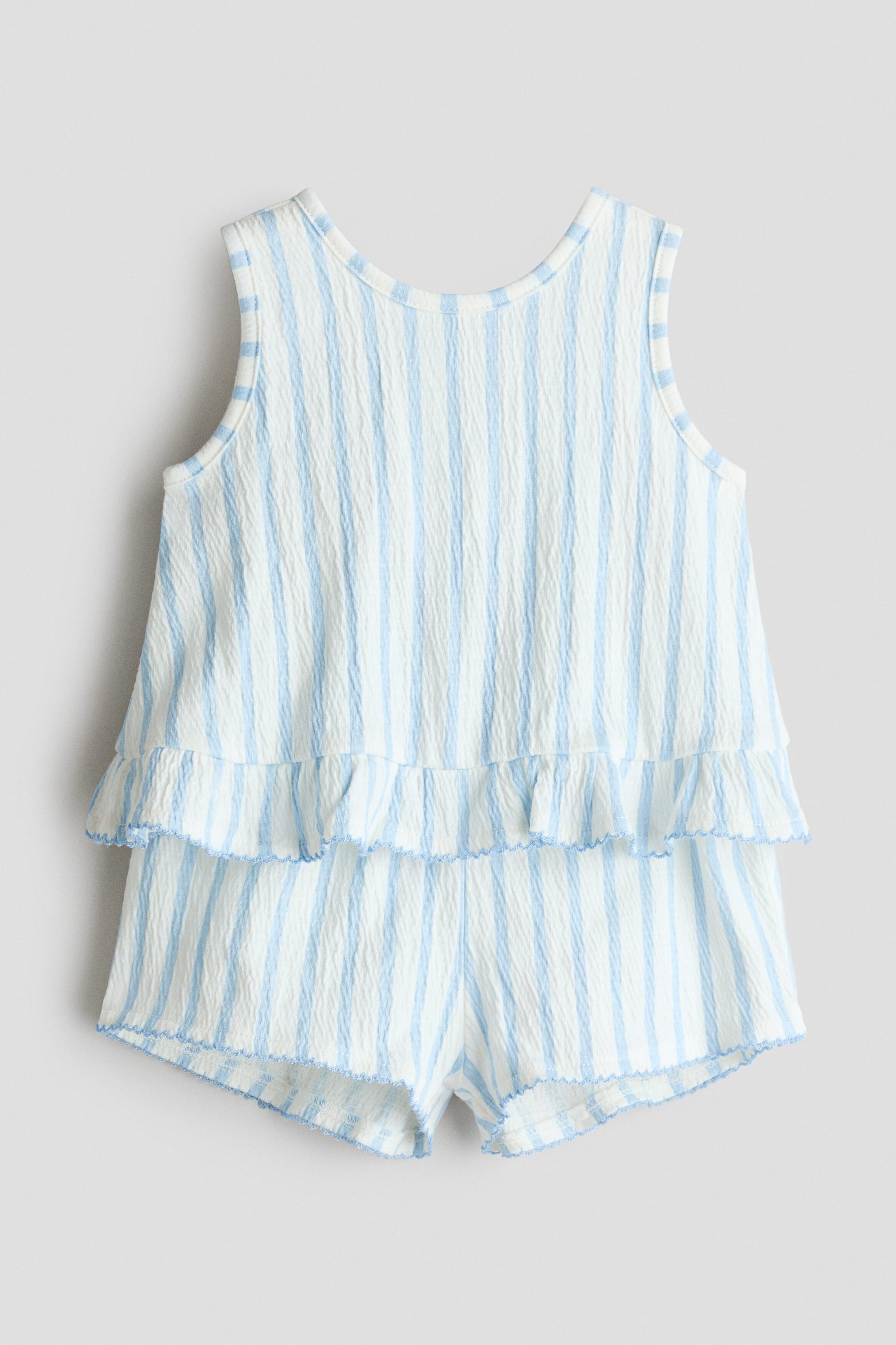 2-piece crinkled cotton set