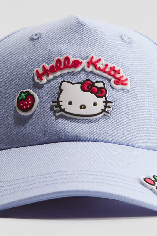 Motif-detail cotton cap