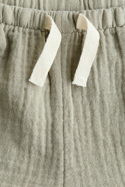 Cotton muslin shorts