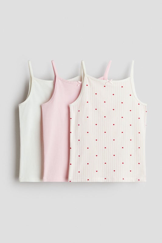 3-pack jersey strappy tops
